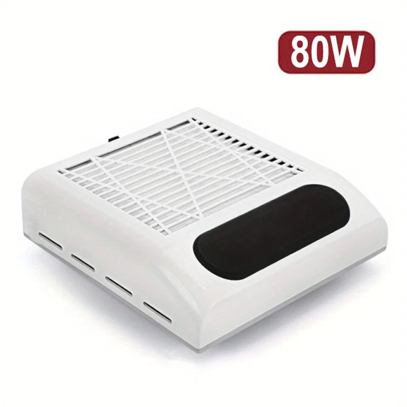 Professional 80w Nail Table Drill Vacuum Dust Collector Machine Nail Art Dust Clean Machine