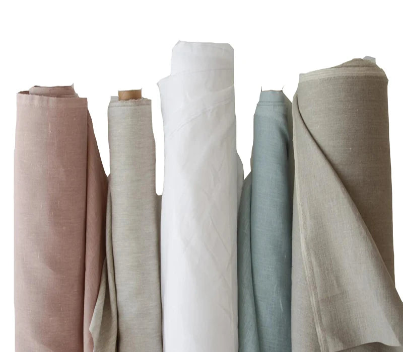 45% Cotton Linen Woven Fabric Eco-Friendly Lightweight Bed & Dress Material 317 Model in Stock Free Sample MegaBDM