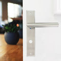 Factory Supplier Custom Design Window Lever Fire Stainless Steel Handles on Plate Bathroom Door Handle Lock
