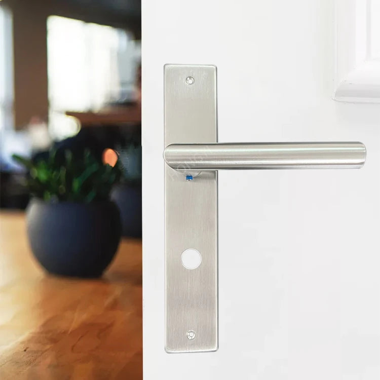 Factory Supplier Custom Design Window Lever Fire Stainless Steel Handles on Plate Bathroom Door Handle Lock