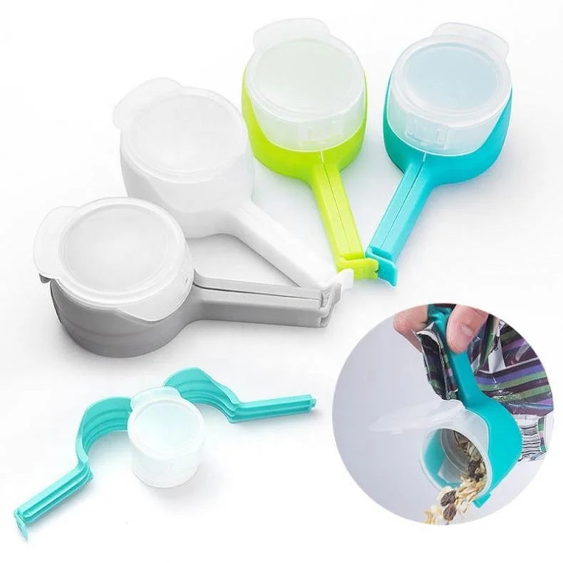 Fashion Creative Multifunctional Food Preservation Sealing Clip Tea Moisture-proof Plastic Bag Clip Snack Bag Sealing Clip