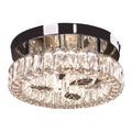 Modern LED Crystal Ceiling Light Surface Mounted for Bedroom Small Size with Remote Controller for Home Use