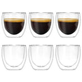 Hot Selling New Double Coffee Cup Bullet Glass Design for Coffee & Tea Sets