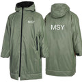 Recycled Waterproof Changing Robe Fleece Lined Waterproof /windproof Swim Parka Coat Jackets