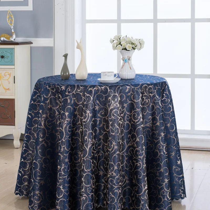108 Inch Round Event Tablecloth 280cm Patio Table Cover Low Price Tablecloth Blue-Pink-Yellow