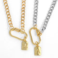 Wholesale Cuban Chain 26 Letter Custom Name Necklace Jewelry Hip Hop Pendant Gold Plated Necklaces for Women