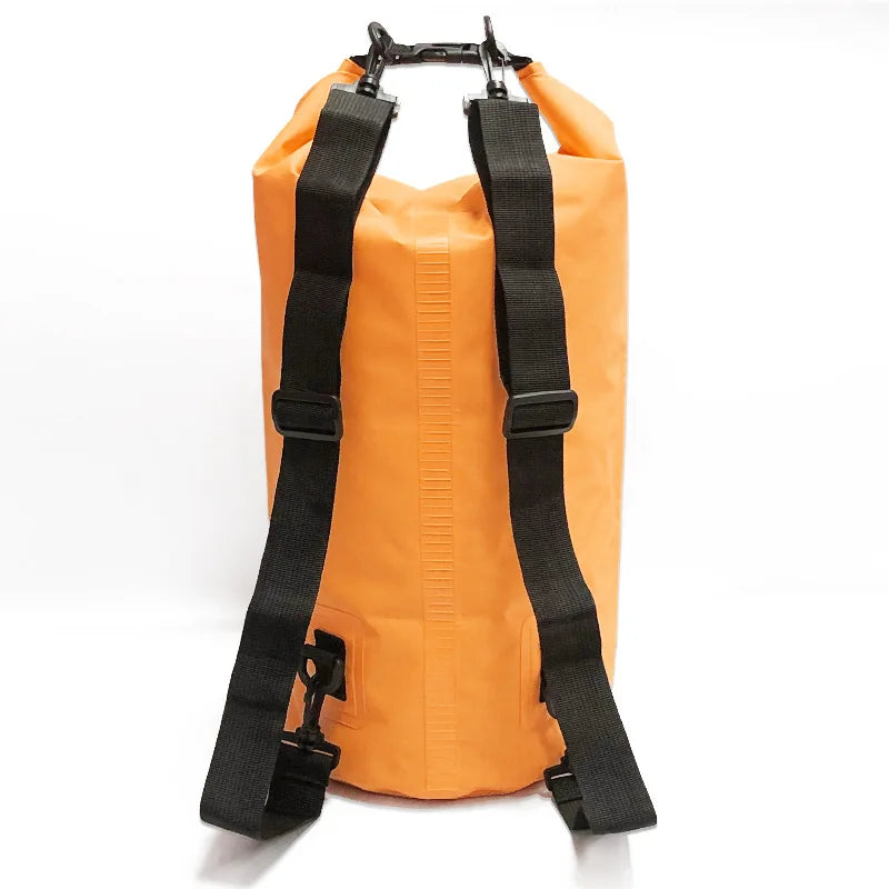 Outdoor Folding PVC Dry Bags for Beach Travel & Swimming-Waterproof 2L 3L 5L 10L 20L Storage Bags 30L 15L Compression Capacity