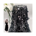 2024 Fashion Design Luxury 5mm 18mm Fish Scale Tassel Sequin Tulle Mesh Embroidery Sequin Lace Fabric for Dress