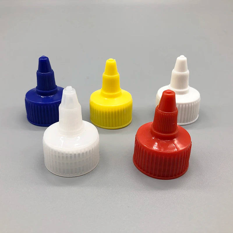 24mm Pointed Mouth Cap with Cover Plastic Non-Spill Twist Top and Screw Cap for Bottles