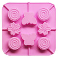 Hot Sale OEM Wholesale 12 Cavity Food Grade Eco-Friendly Silicone Baking Lollipop & Candy Mold DIY Dessert Baking Equipment MegaBDM