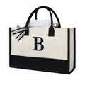 Sustainable Lightweight Durable Women's Cotton Canvas Tote Bag for Summer Autumn Beach Honeymoon Shopping Gift Idea