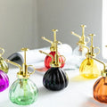 240ml Antique Vintage House Indoor Pumpkin Stripe Glass Plant Spray Mister with Metal Pump for Plant