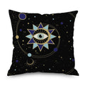 Sun and Moon Square Pillow Cover Decoration Wolf Cushion Cover Throw Pillow for Sofa