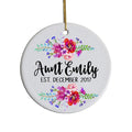 Wholesale Ceramic Christmas Ornaments 3inch Decorative Hanging White Ornaments for Holiday Gift
