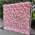 I-1007 a Special Offer Wedding Decoration Customizable Size Pink Silk 5d Roll up Flower Wall Backdrop