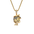 CN309 Bling Bling Brass CZ Pendants Iced Out Hip Hop Necklace