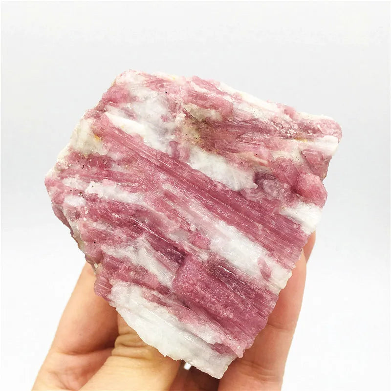 Wholesale Natural Crystal Rough Pink Tourmaline Mineral Specimens Plum Blossom Tourmaline Price of Sale