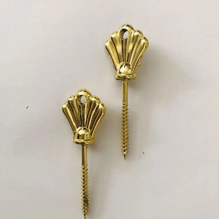 F-Screw1#  Hot Sale Burial Product Funeral Accessories Funeral Fitting Coffin Screw with Bracket for Wooden Casket Decoration