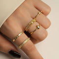 S925 Silver Luxury Zircon Ring Simple and Versatile Geometric Square Handpiece for Women Trendy Wedding and Gift Accessory
