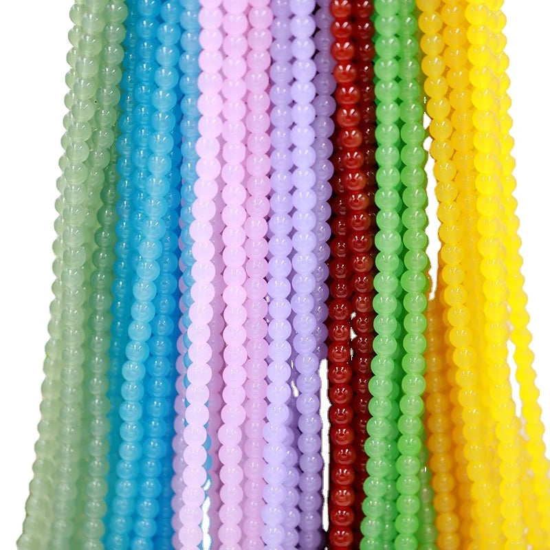 4 ~ 12mm Crystal Jade Beads Custom Glass Beads Loose Beads Bracelet Accessories Lovers