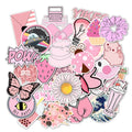 50Pcs Blue VSCO INS Graffiti Stickers Decorative Label for Luggage Laptop Guitar Notebook Skateboard Vinyl Waterproof Sticker