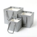 20*20*20 cm Thickened Art Paper Bakery Gift Flower Square Bottom Paper Bag With Ribbon Handle Bolsa De Papel