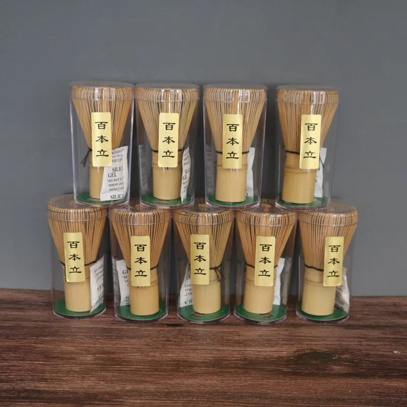 Japanese Matcha Tea Set Matcha Ceremonial Grade Bamboo Whisk and Spoon Custom Logo Matcha Whisk Tea Wholesale