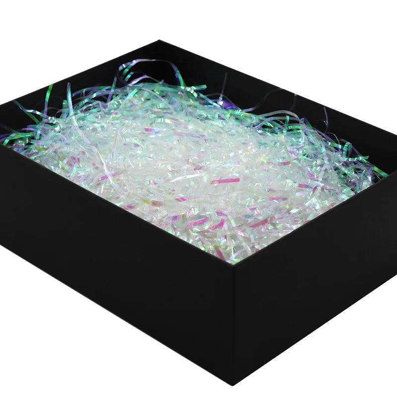 Beautiful Shiny Transparent Plastic Shredded Paper for Gift Box Filler
