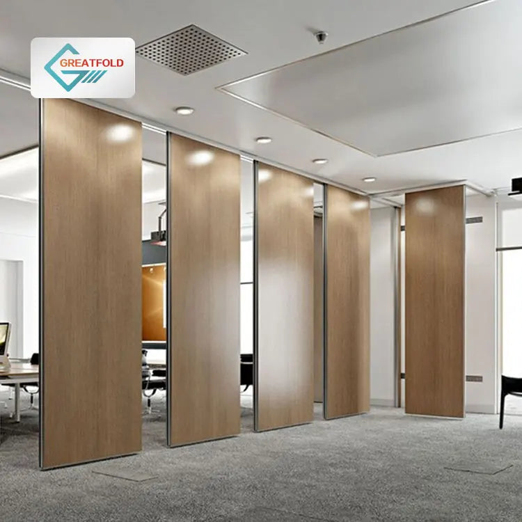 Conference Room Modern Design Movable Partition Sliding Interior Office Meeting Room Operable Wall MDF Adjustable School Gym