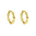 Melynn Beaded Hoop Earrings 925 Silver Earrings Gold Plated Trendy Silver Jewelry for Women