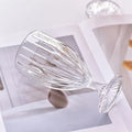 Kaly's 210/300ml Pure Crystal Clear Lead-Free Durable Machine-Made Classic Wine Goblet Glasses Creative Daily Use Hotels