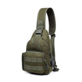 Men's Stylish Commuter Chest Bag Outdoor Tactical MOLLE Waterproof CS Training Crossbody Camo Zipper for Hiking Outdoor