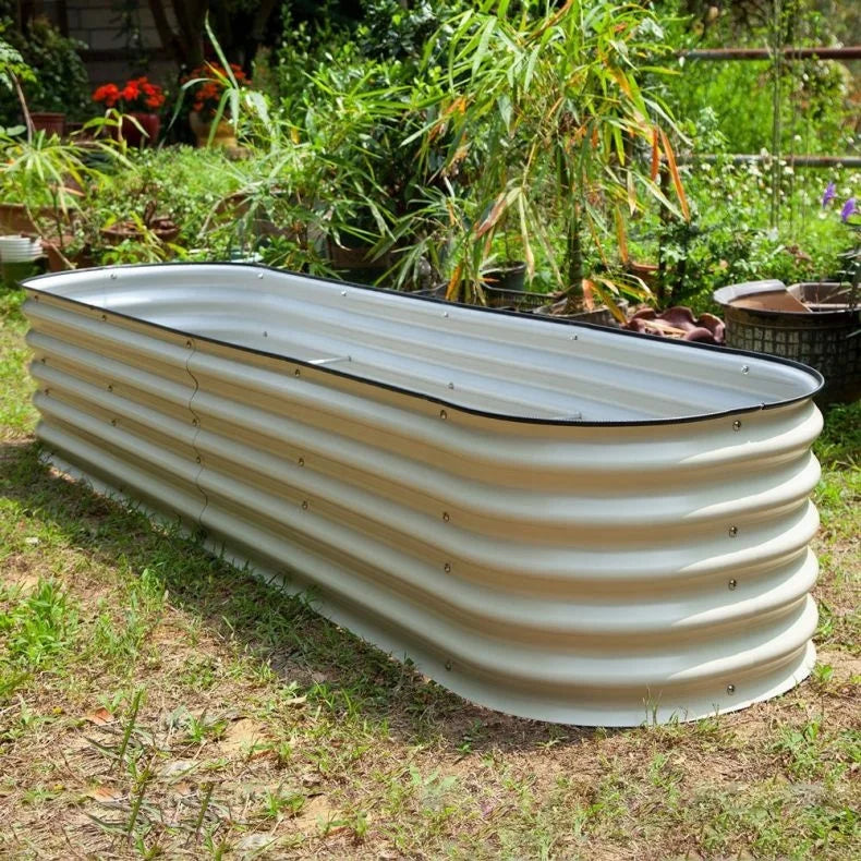 Huizhou Green Giant 17'' Tall 8'x2' Metal Modular Raised Garden Bed Kit(9 in 1)