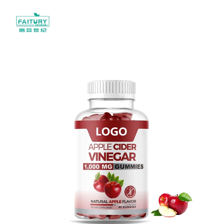 Faitury OEM Private Label Organic Apple Cider Vinegar Capsule Gummies With the Mother
