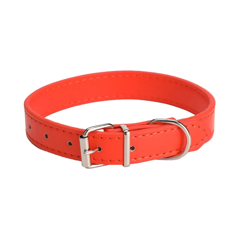 Hot Selling Natural PU Material Adjustable Comfortable and Durable Dog Collar
