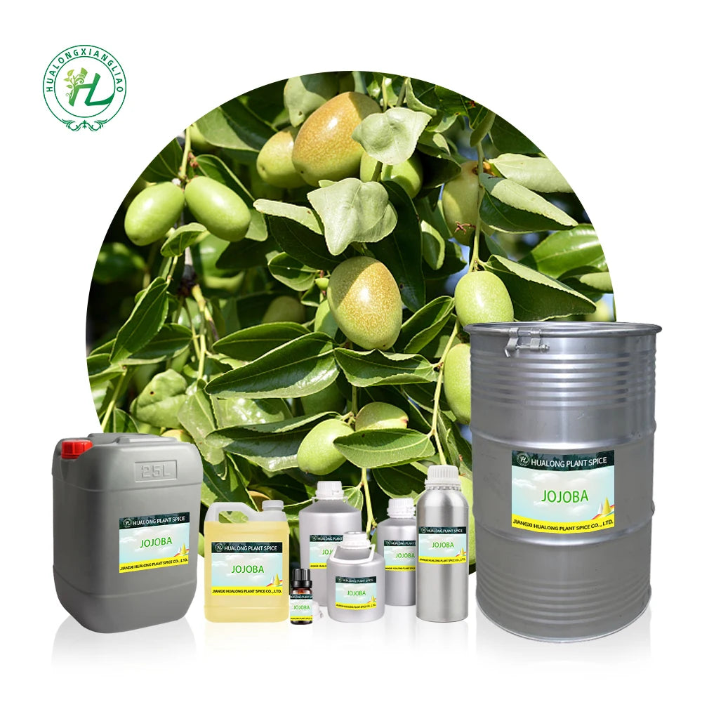 HL- Cold Pressed Huile Essentielle Bio Maker1kg Bulk Golden Jojoba Carrier Oil for HairSkinBody & Face | Hexane Free