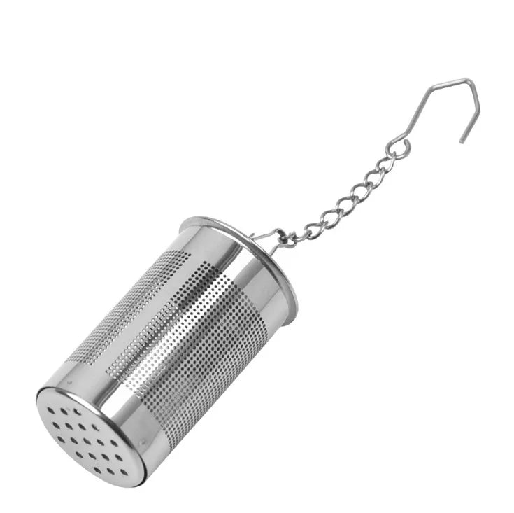 Teapot Loose Leaf Infuser Spice Filter Cup Hanging Style Reusable Stainless Steel Tea Strainer