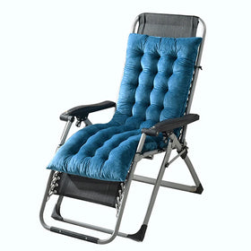 Dropshipping Lamb Wool Thicken Woven Recliner Cushion Winter Outdoor Chaise Lounge Cushion for Patio Reading in Comfort