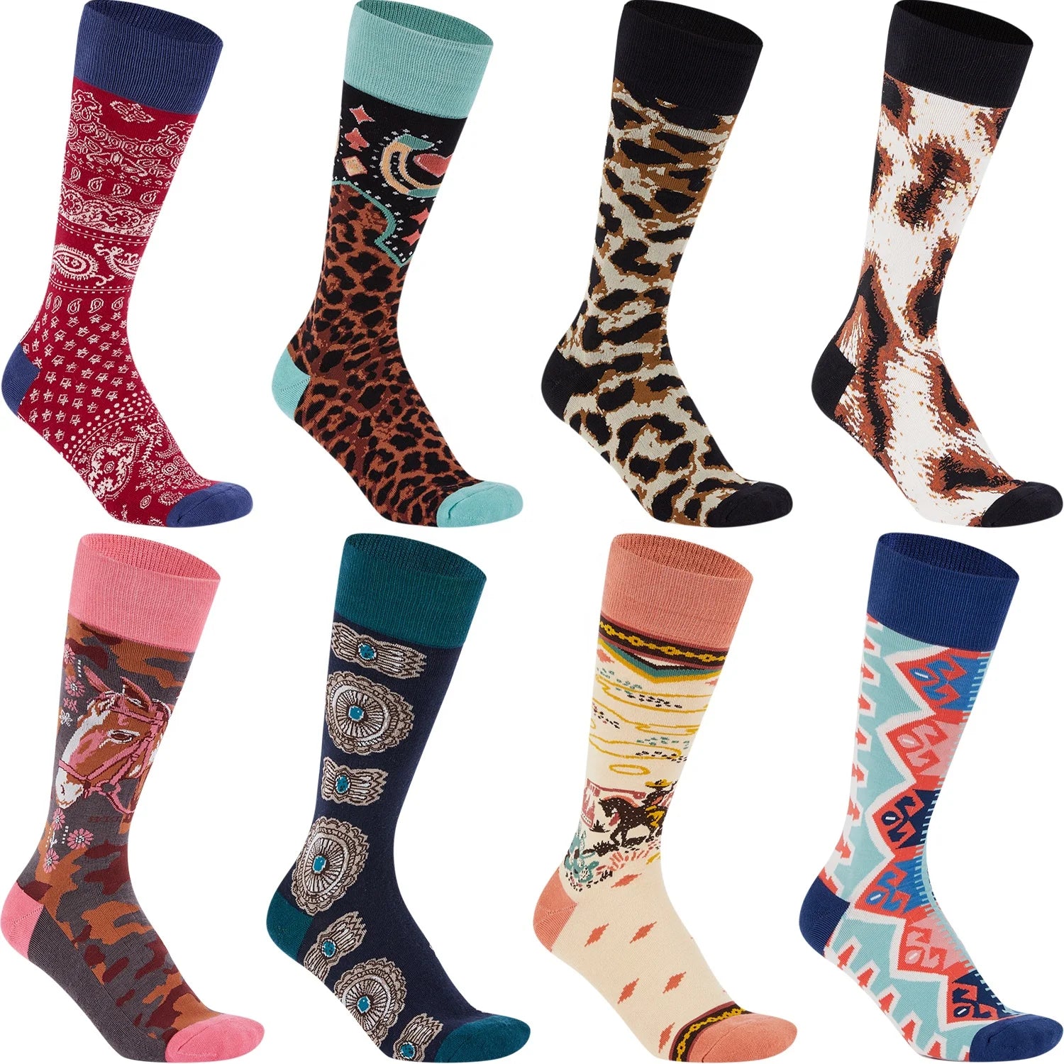 OEM Organic 200needle Happy Colorful Custom logo 100% Bamboo Fiber Men Bamboo Socks