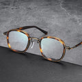 2022 Retro Square Model Titanium Glasses Frame Acetate Optical Eyewear with Blue Filter Solid Pattern Gafas De Lectura Vietnam