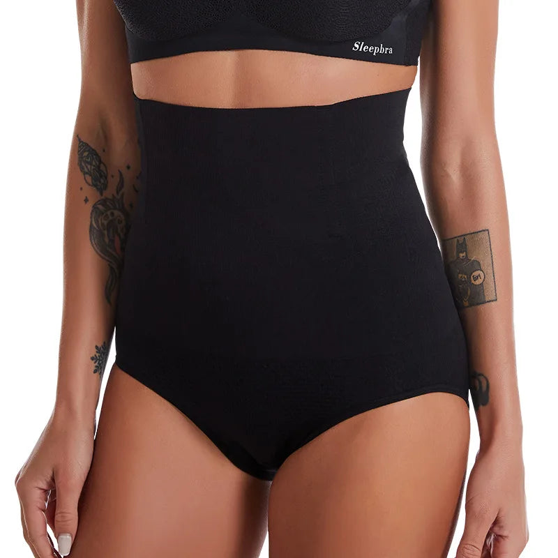 High Waist Firm Control Shapewear Bodysuit for Women Large Size Postpartum Age Group Jersey Fabric