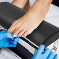 Heavy Duty Poly Urethane Leather Foot Stool & Arm Rest Foot Rest Under Desk for Office/Home/Professional Salon Manicure Care