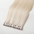 2025 Luxury Double Drawn Cuticle Aligned Ash Blonde Russian Hair Invisible Tape in Hair Extension Original Human Virgin Remy MegaBDM