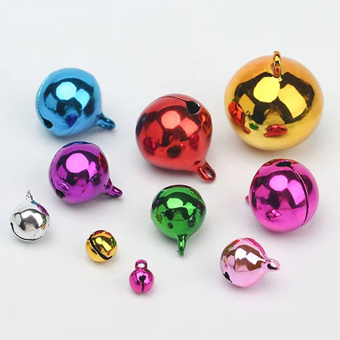 6mm 8mm 10mm Jingle Bell Small Christmas Decorations Accessory Colorful Jingle Brass Bell