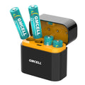 1.5 Volt 14500 Li on Battery 1300mWh GMCELL Rechargeable Lithium Battery with Smart Charger 1000 Cycles -20-60