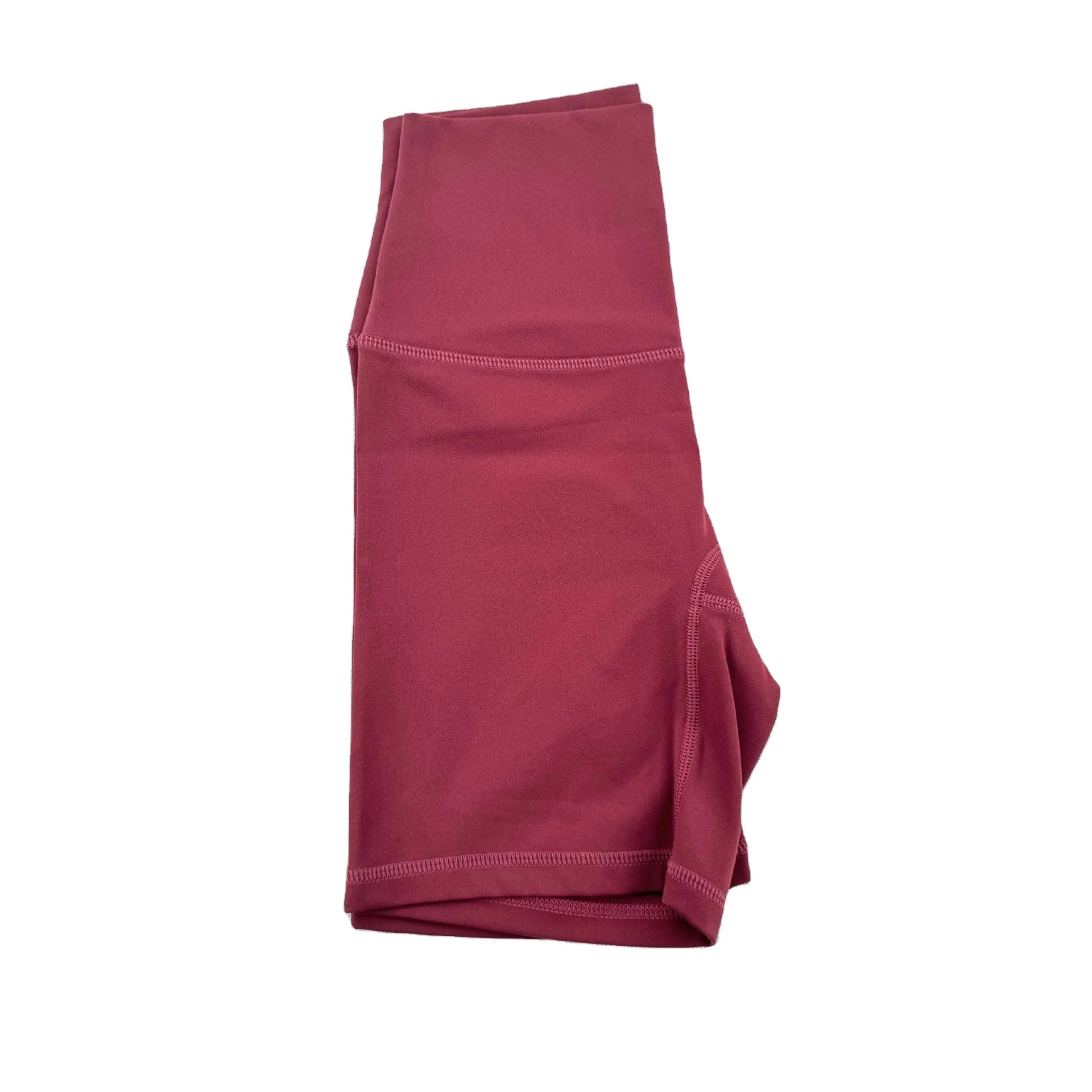 AngGe Women's Gym Shorts Red Solid Nylon High Elastic 4-Inch Inseam 4-Way Stretch Breathable Fitness Yoga Running Summer XS Size