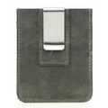 Customized Logo Personalized Slim Minimalist Mens Leather Money Clip Wallet