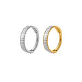 F136 Titanium 16G Nose Piercing Hinged Segment Ring With Side Square Cubic Zircon Pave Helix Ear Fashion Earrings Pierc Jewelry