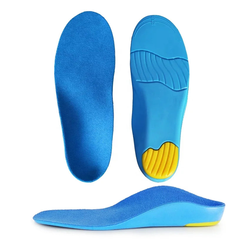 Children Orthotic Insoles Comfort Athletic Poly Urethane Gel Kids Sports Inserts Heel Cushion for Flat Feet Arch Support Foot