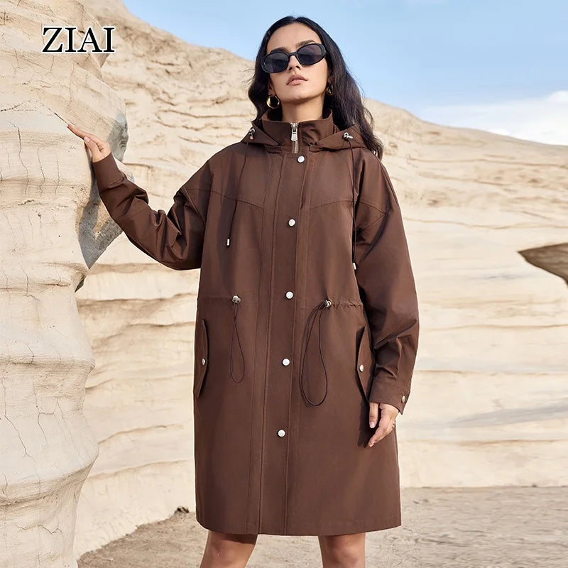 Spring New Trench Coat Fashion Style British Style Women Trench Coat